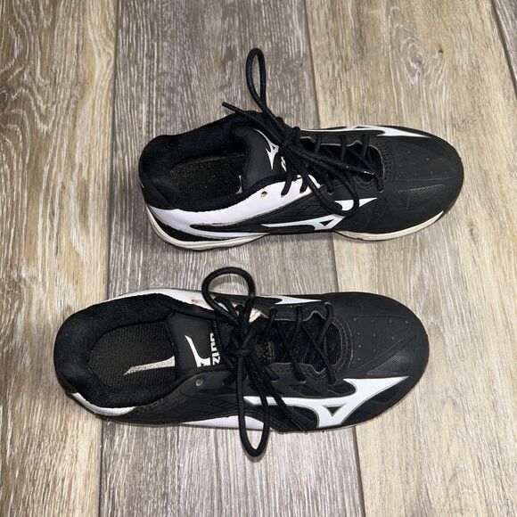 Mizuno 9 Spike Adv Franchise 8 Baseball Cleats Youth Size 12 Black Shoes 320507 - Picture 2 of 11